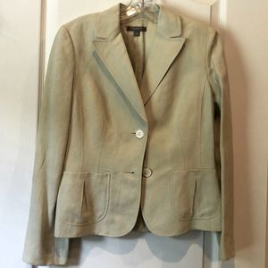 Ann Taylor Light Mint Linen Blazer